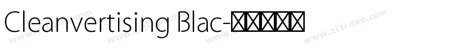 Cleanvertising Blac字体转换